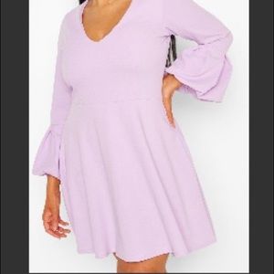 BooHoo Plus Size Flare Dress